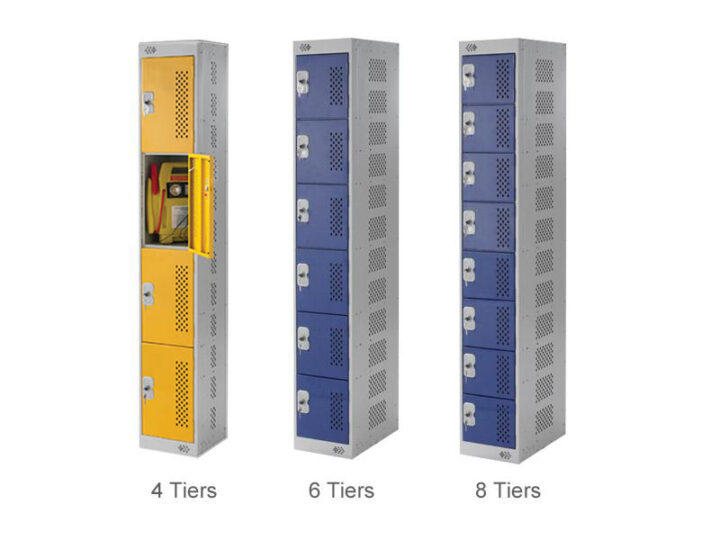 Charging metal lockers