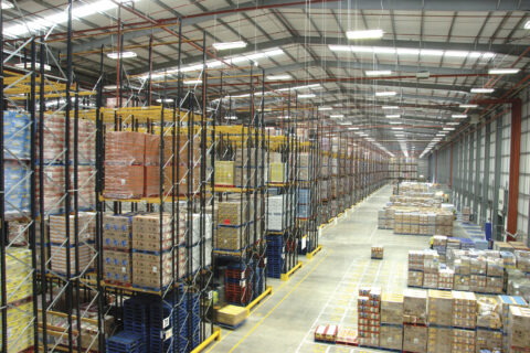 Large warehouse racking installation project