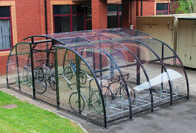 Workplace equipment bike shelter