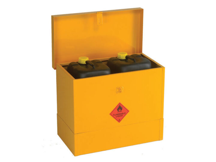 Flammable storage bin