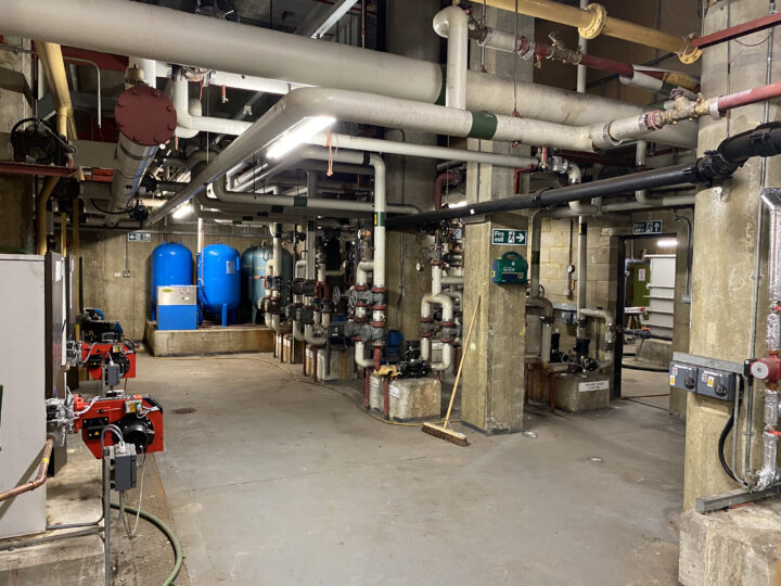Telecom House Brighton basement pipework
