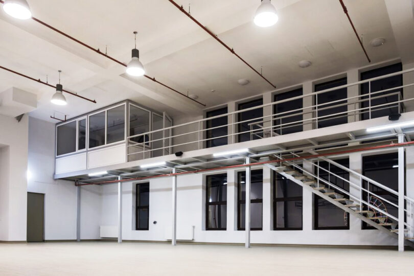 Mezzanine floors - Liverpool Engineering College installation
