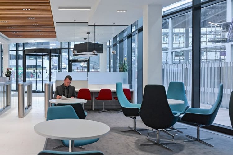 Office reception area